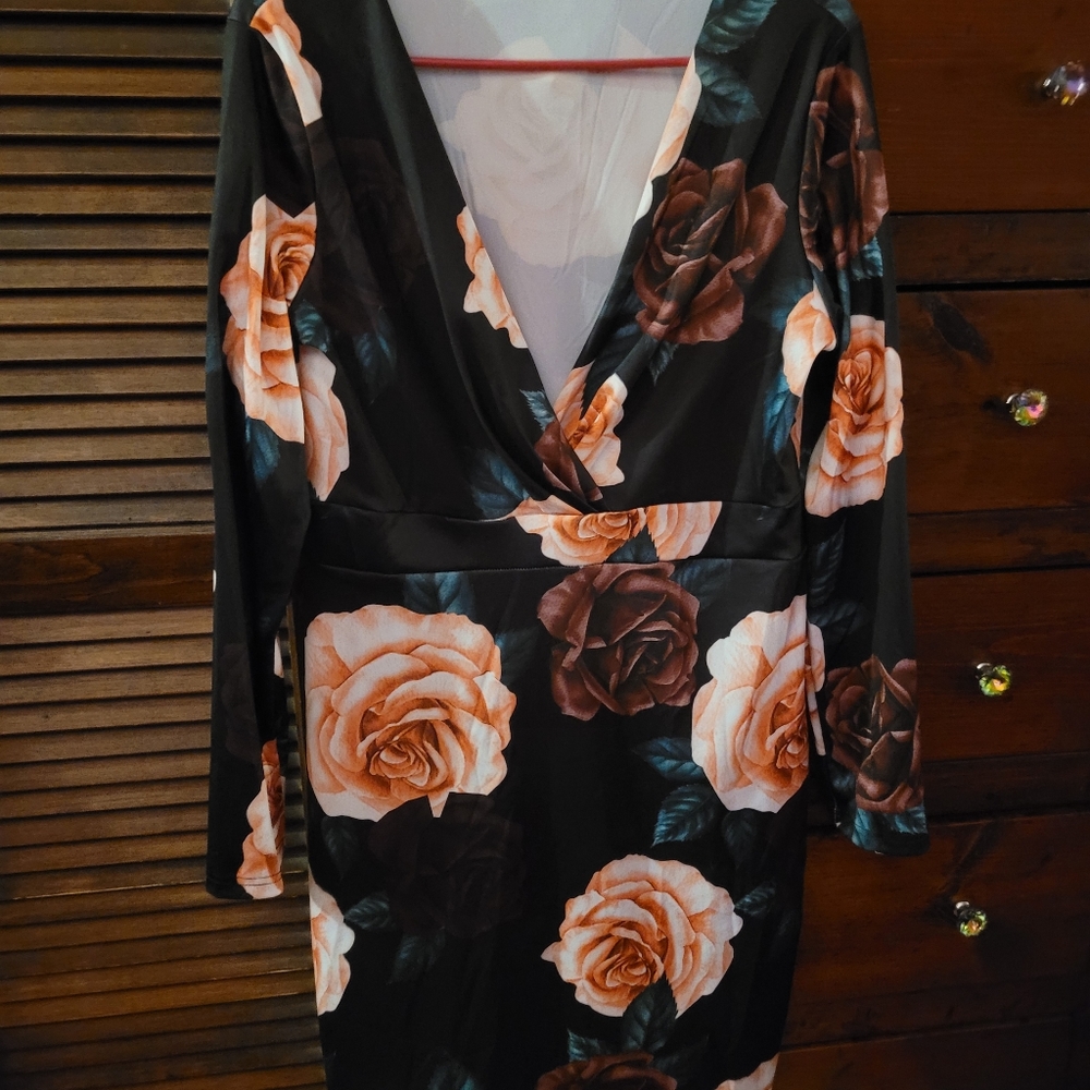 XL Floral evening dress